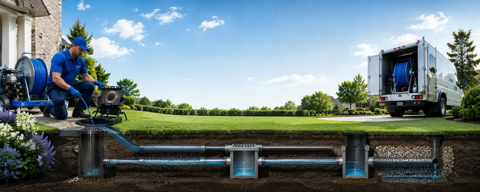 Outdoor drain cleaning information for Pomona, NJ